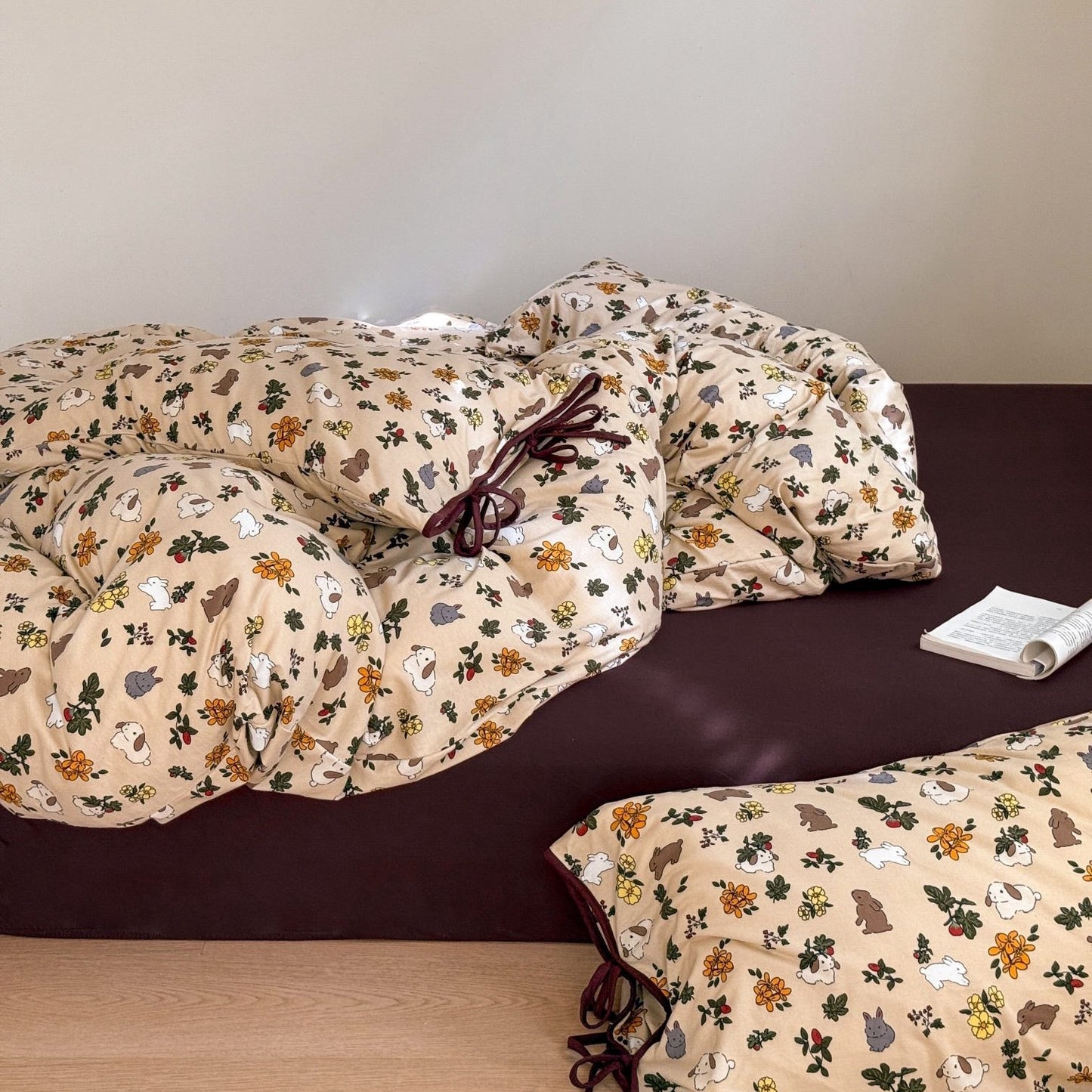 Bunny Garden · 100% Knit Cotton Bedding Set