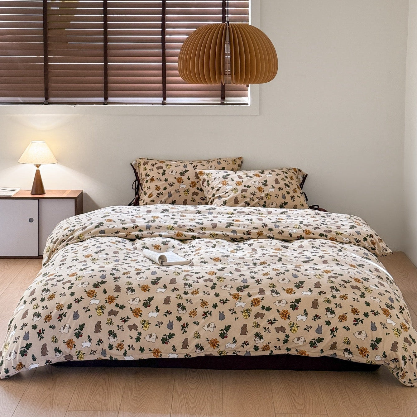 Bunny Garden · 100% Knit Cotton Bedding Set