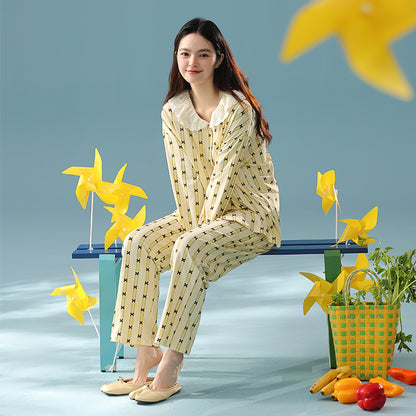 Buttercream Breeze · Women's Cotton Long Sleeve Pajama Set