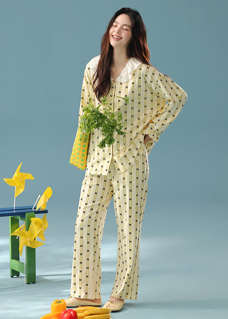 Buttercream Breeze · Women's Cotton Long Sleeve Pajama Set