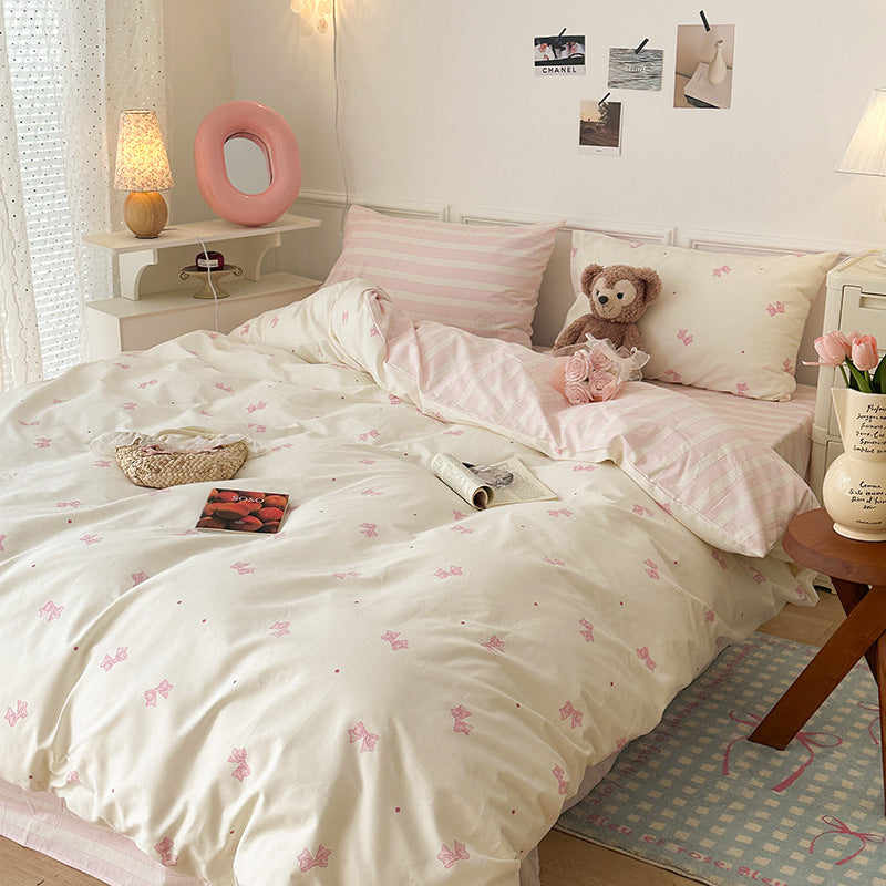 Candy Ribbon · 100% Cotton Duvet Cover Set