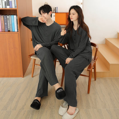Cashmere Touch · Couple Wool Long Sleeve Pajama Set