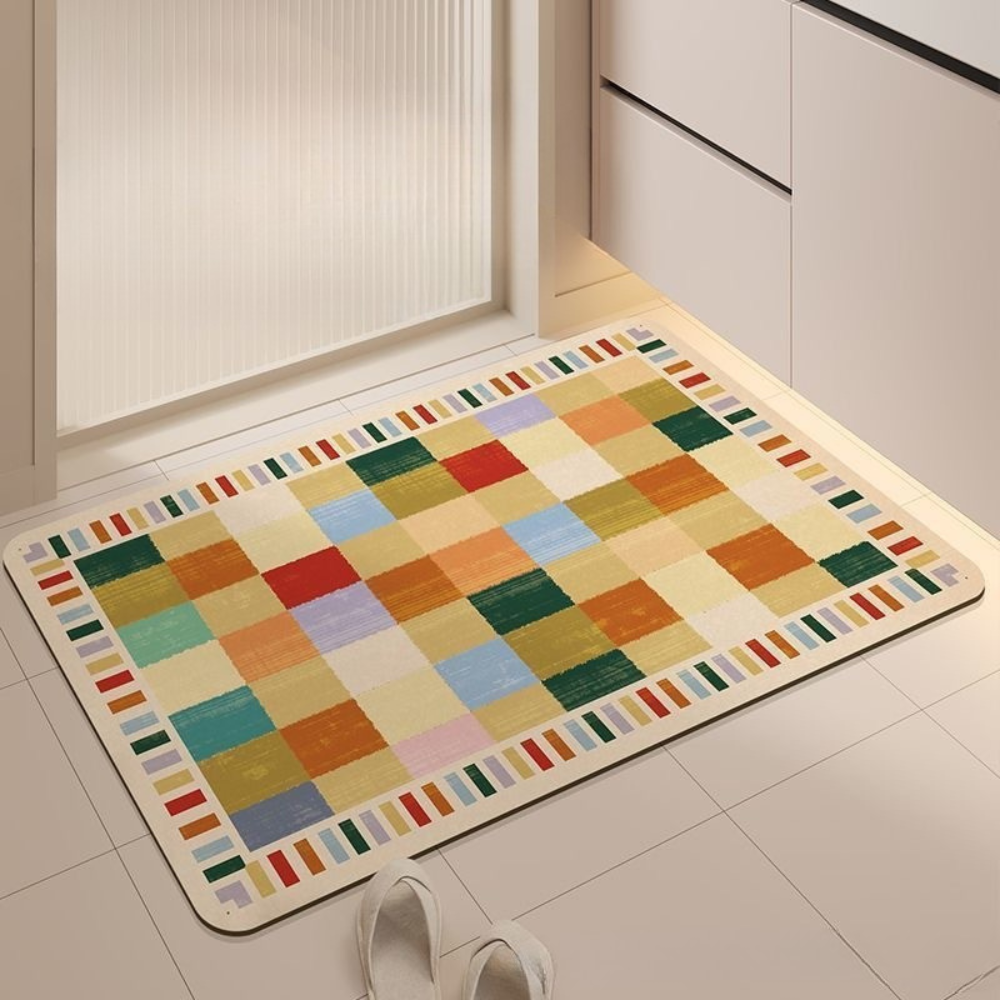 Checkmate - Soft Diatomaceous Earth Bath Mat 40x60cm/50x80cm