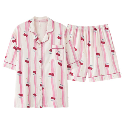 Cherry Breeze · Women's Cotton Pajama Set