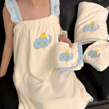 Cloud Elephant · Bath Towel, Bath Wrap & Hair Wrap Set