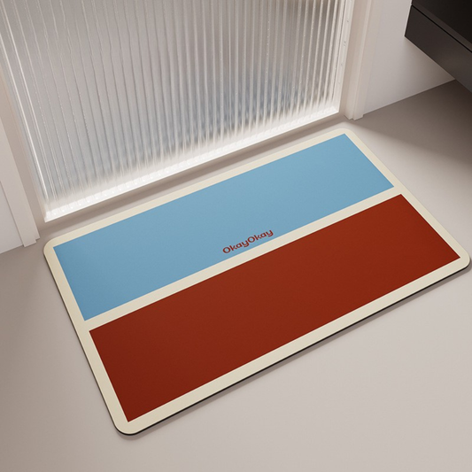 Color-Block Series - Soft Diatomaceous Earth Bath Mat 40x60cm/45x75cm