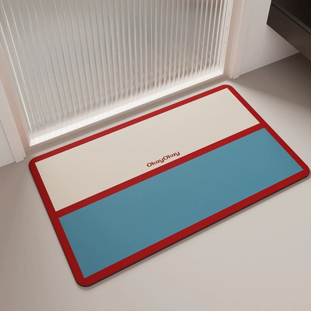 Color-Block Series - Soft Diatomaceous Earth Bath Mat 40x60cm/45x75cm