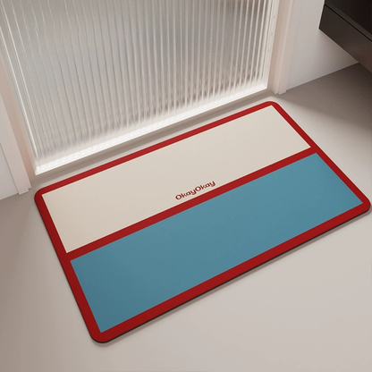 Color-Block Series - Soft Diatomaceous Earth Bath Mat 40x60cm/45x75cm
