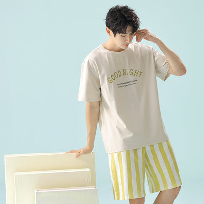 Cozy Night · Couple Cotton Short Sleeve Pajama Set