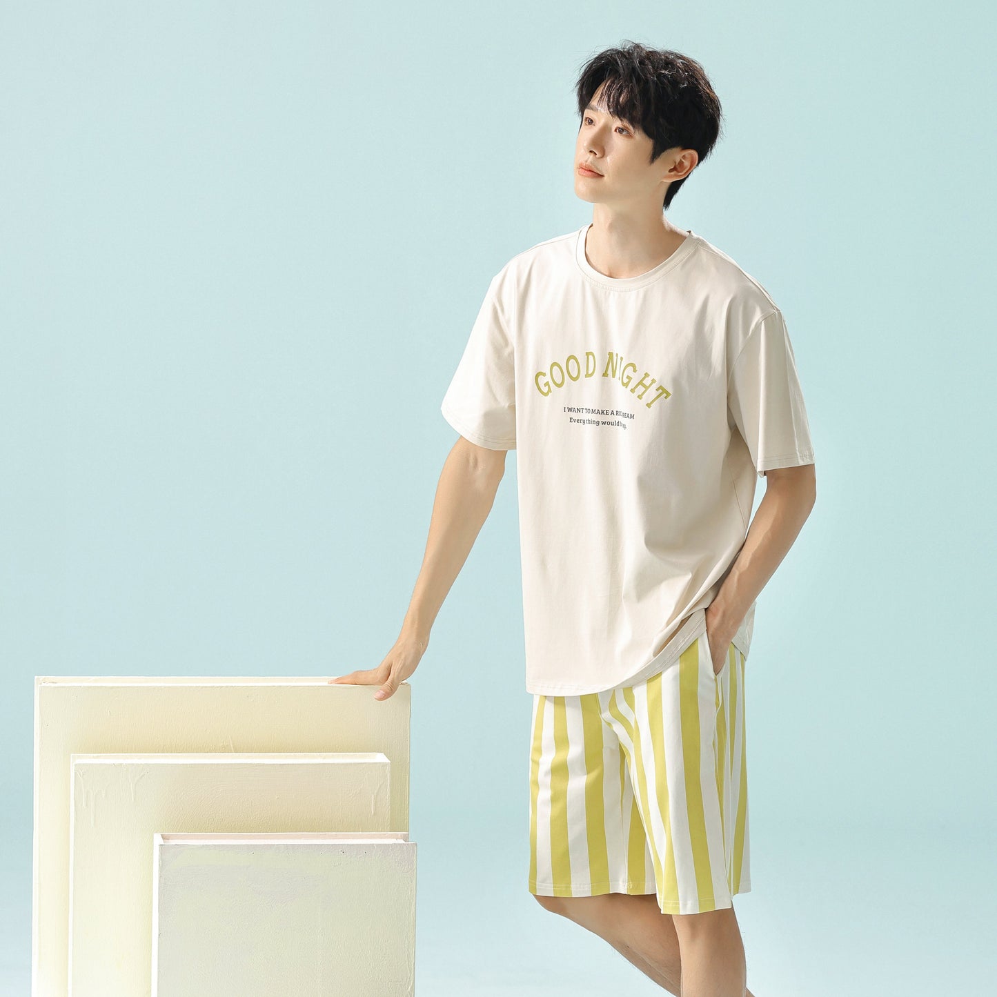 Cozy Night · Couple Cotton Short Sleeve Pajama Set