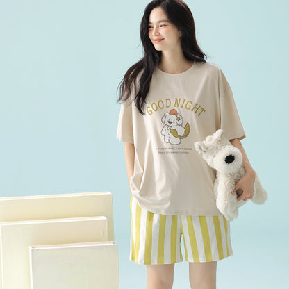 Cozy Night · Couple Cotton Short Sleeve Pajama Set