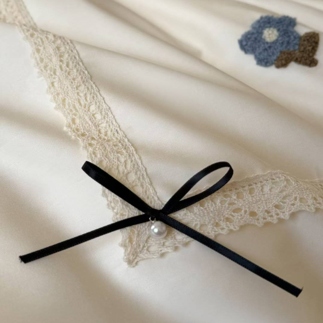 Creamy Floret · 100% Long Staple Cotton Bedding Set