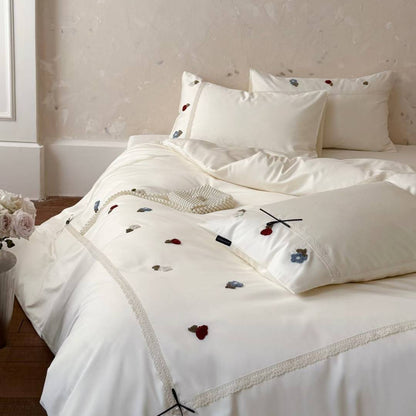 Creamy Floret · 100% Long Staple Cotton Bedding Set
