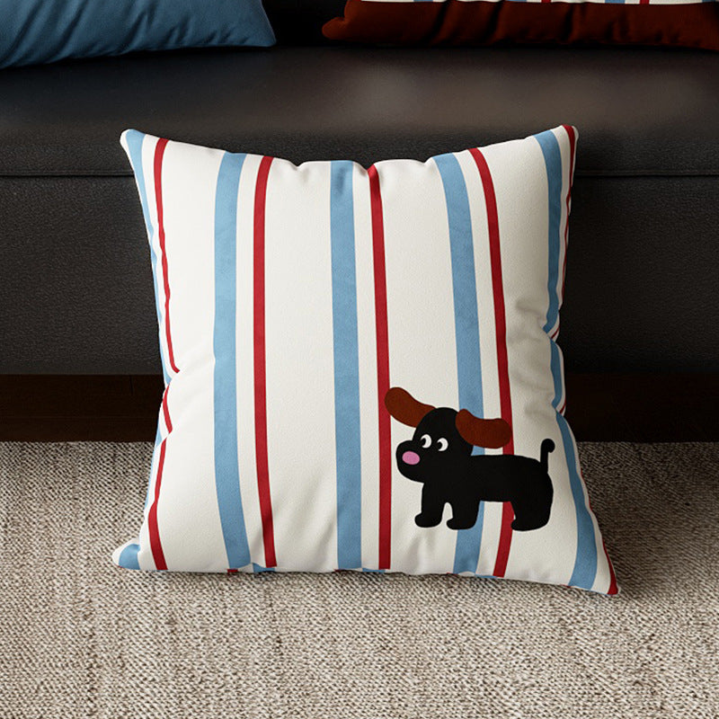 Cute Animal & Apple Throw Pillow Covers