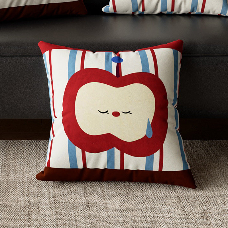 Cute Animal & Apple Throw Pillow Covers