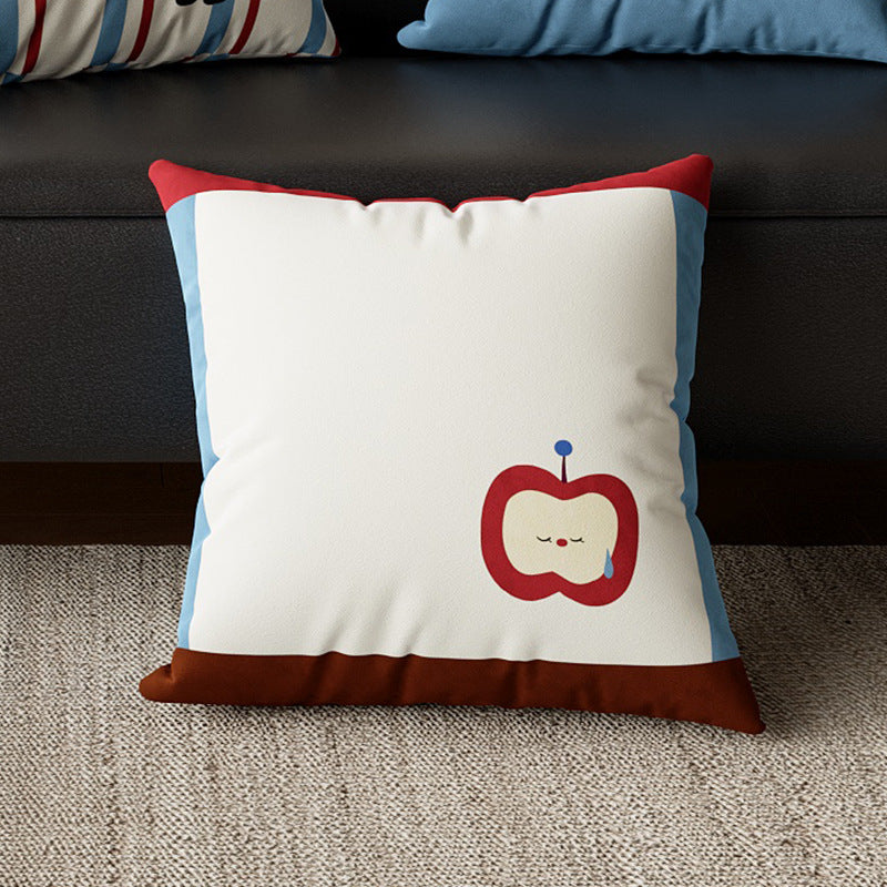 Cute Animal & Apple Throw Pillow Covers