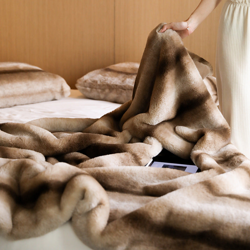 Imitation Mink Fur Blanket