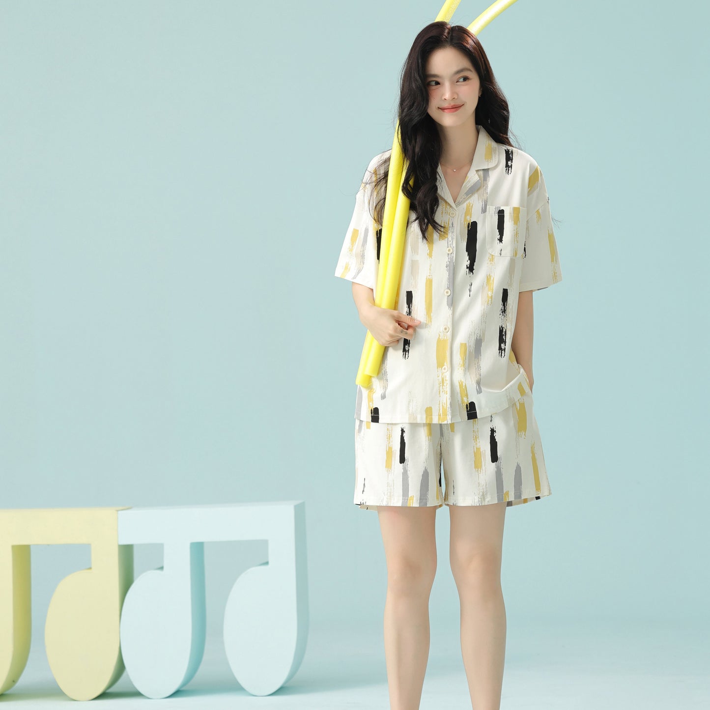 Doodle Summer  · Couple Cotton Pajama Set