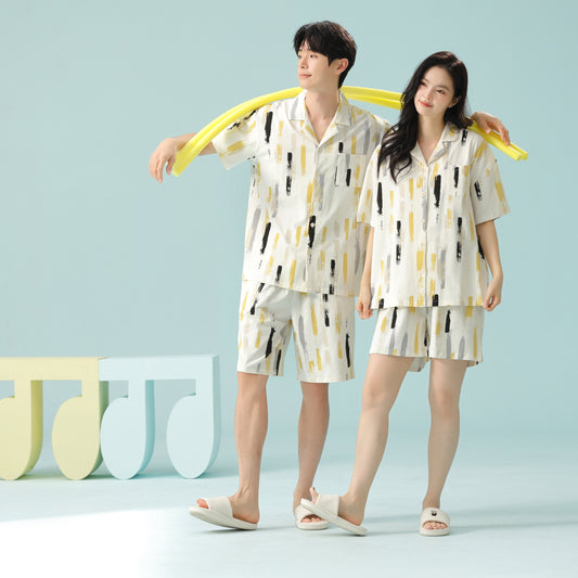 Doodle Summer  · Couple Cotton Pajama Set