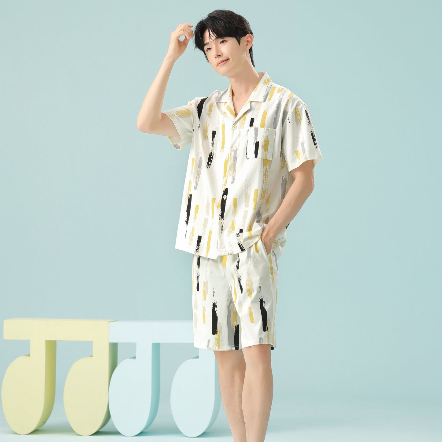 Doodle Summer  · Couple Cotton Pajama Set