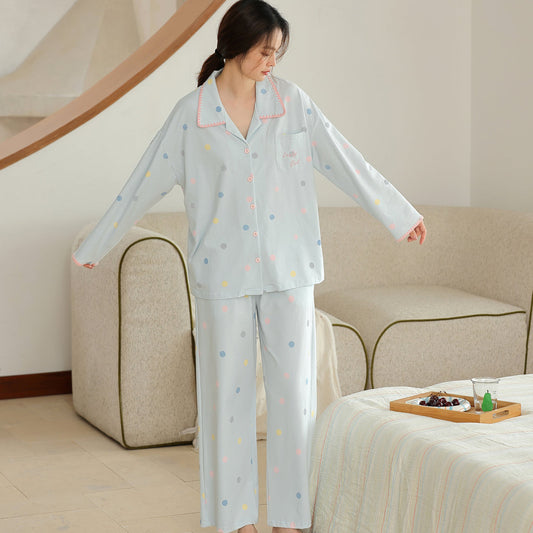 Dot & Dream · Women's Cotton Long-Sleeve Pajama Set