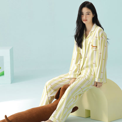 Doxie Moments · Couple Cotton Long Sleeve Pajama Set
