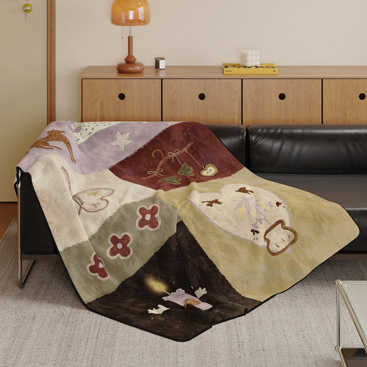 Dreamland Tales Flannel Throw Blanket