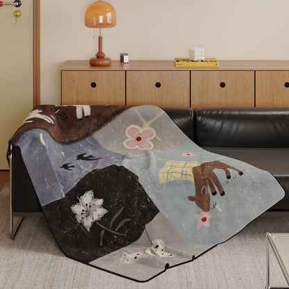 Dreamland Tales Flannel Throw Blanket