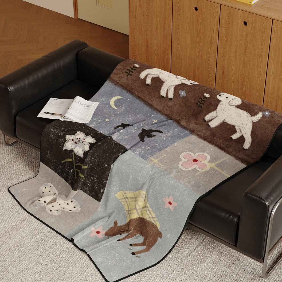 Dreamland Tales Flannel Throw Blanket