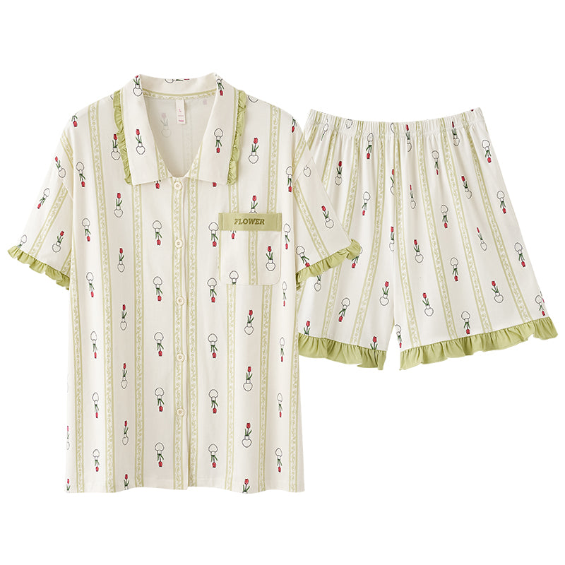 Dreamy Bloom · Women's Cotton Pajama Set