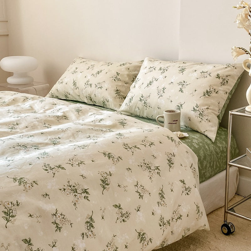 Floral Meadow · 100% Cotton Duvet Cover Set