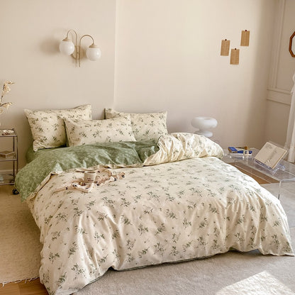 Floral Meadow · 100% Cotton Duvet Cover Set