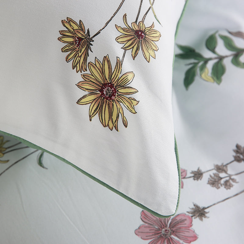 Flourishing Flowers · 100% Long Stable Cotton Bedding Set