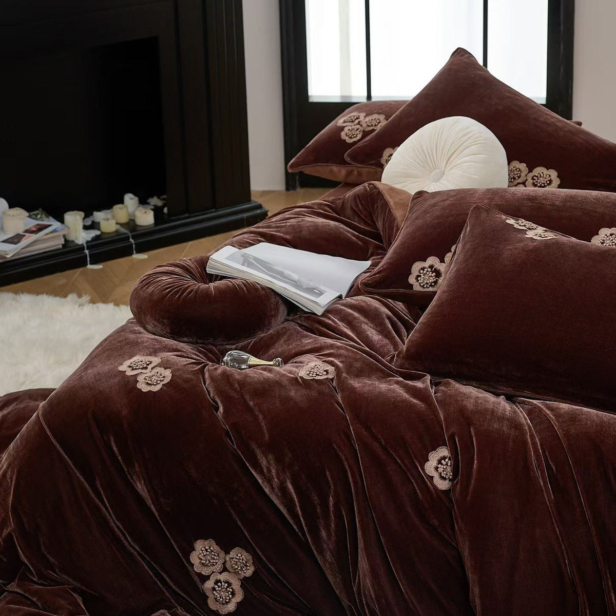 Hana Well · Faux Velvet & Milk Fleece Bedding Set