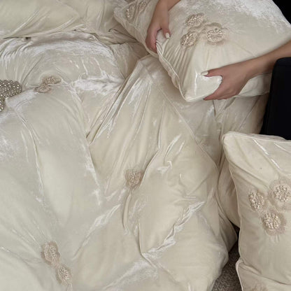 Hana Well · Faux Velvet & Milk Fleece Bedding Set