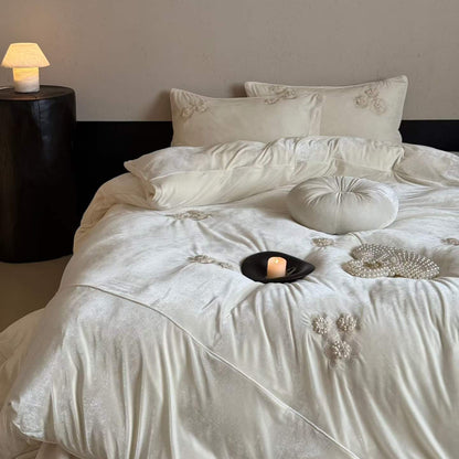 Hana Well · Faux Velvet & Milk Fleece Bedding Set