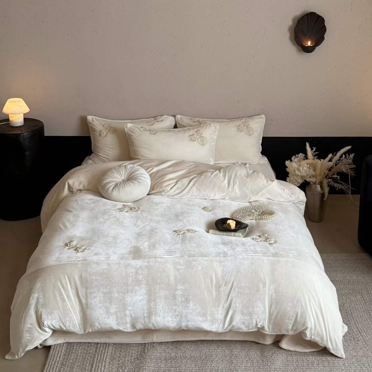 Hana Well · Faux Velvet & Milk Fleece Bedding Set