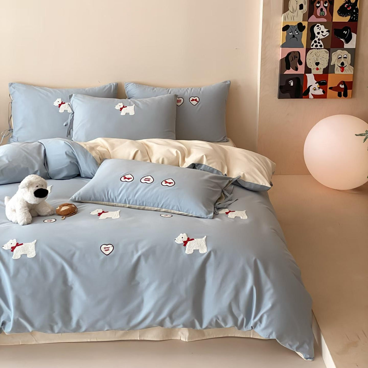 Heartwarming Paws · 100s Cotton Flannel Bedding Set