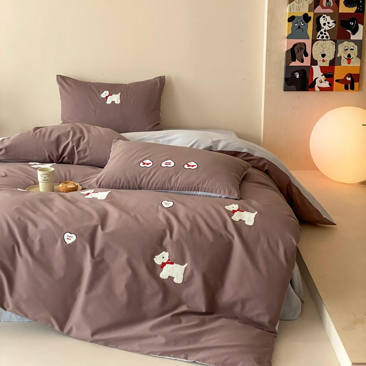 Heartwarming Paws · 100s Cotton Flannel Bedding Set
