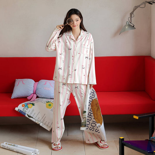 Lazy Daisy · Women's Cotton Long-Sleeve Pajama Set