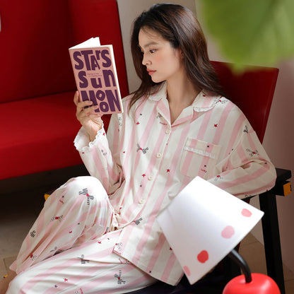 Lazy Daisy · Women's Cotton Long-Sleeve Pajama Set