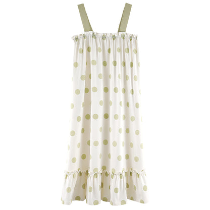 Lime · Women's Cotton Camisole Nightdress