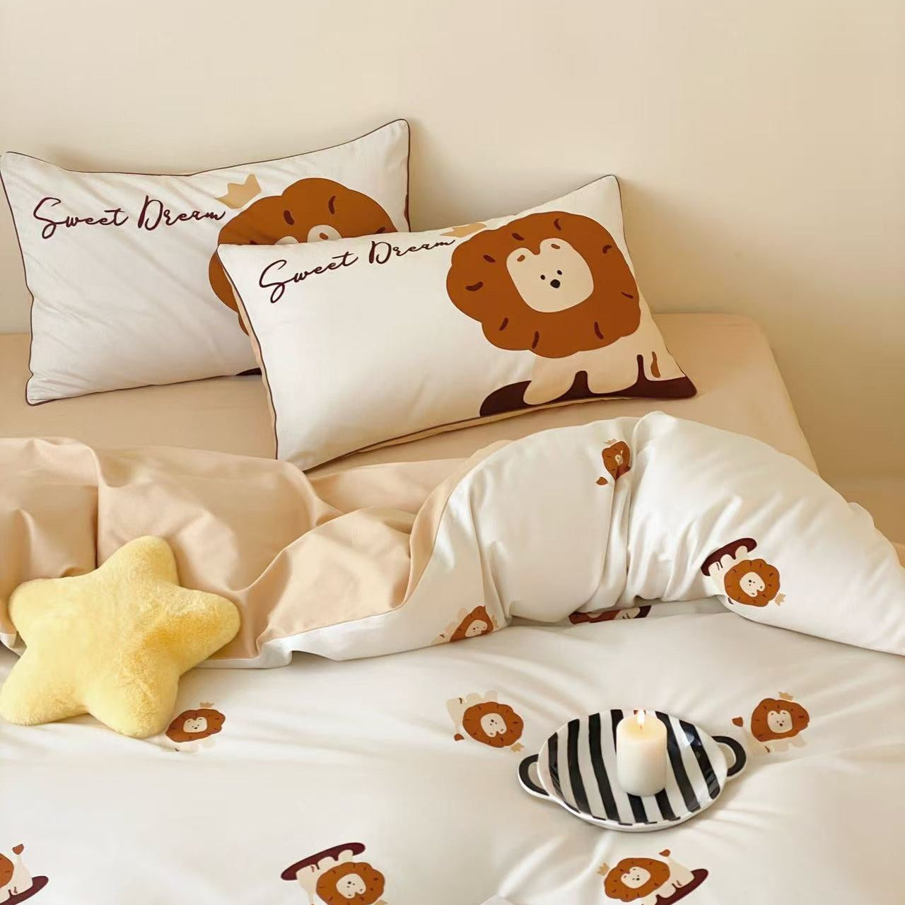 Little Roar · 100s Cotton Flannel Bedding Set