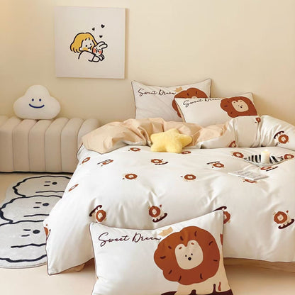 Little Roar · 100s Cotton Flannel Bedding Set
