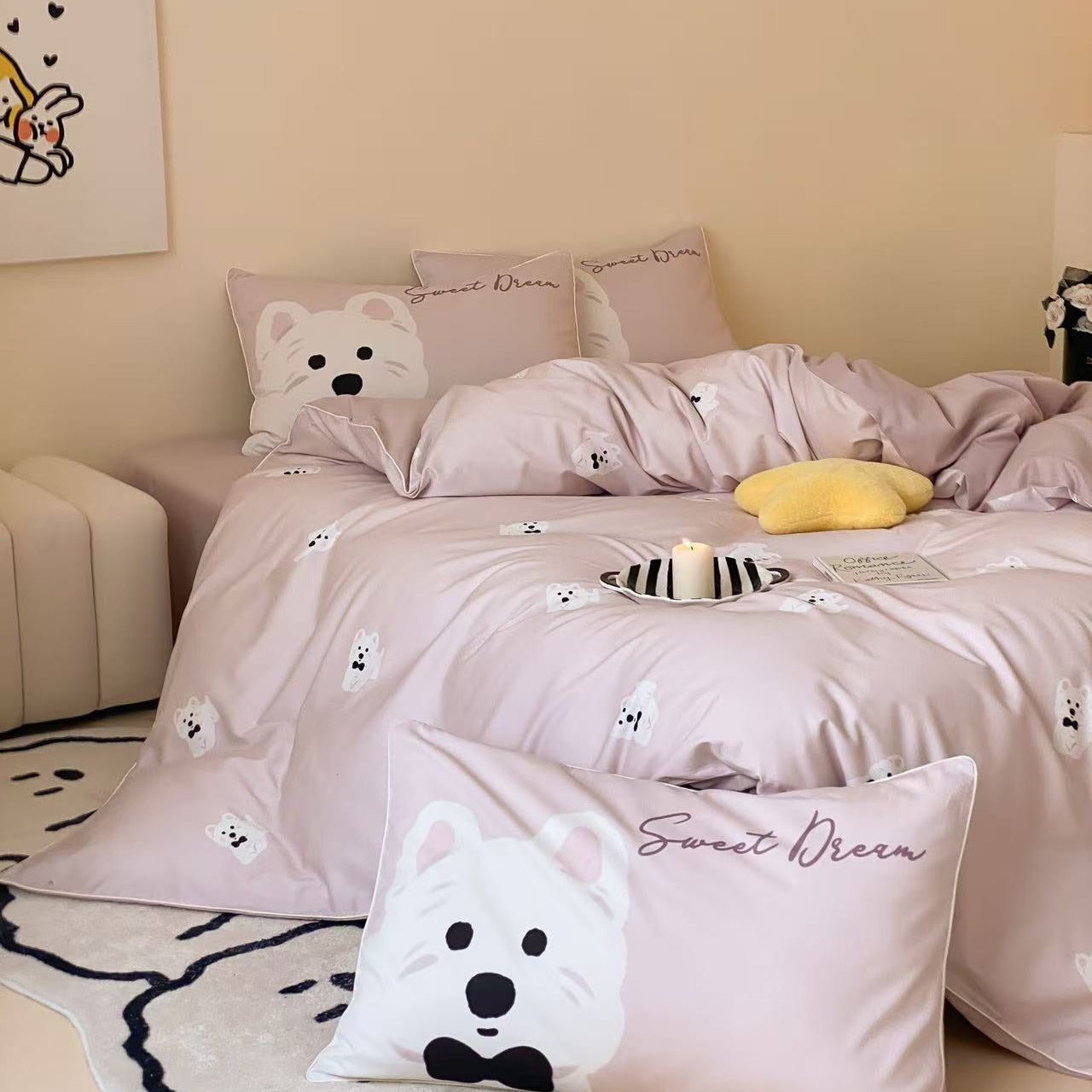 Lulu Dream · 100s Cotton Flannel Bedding Set