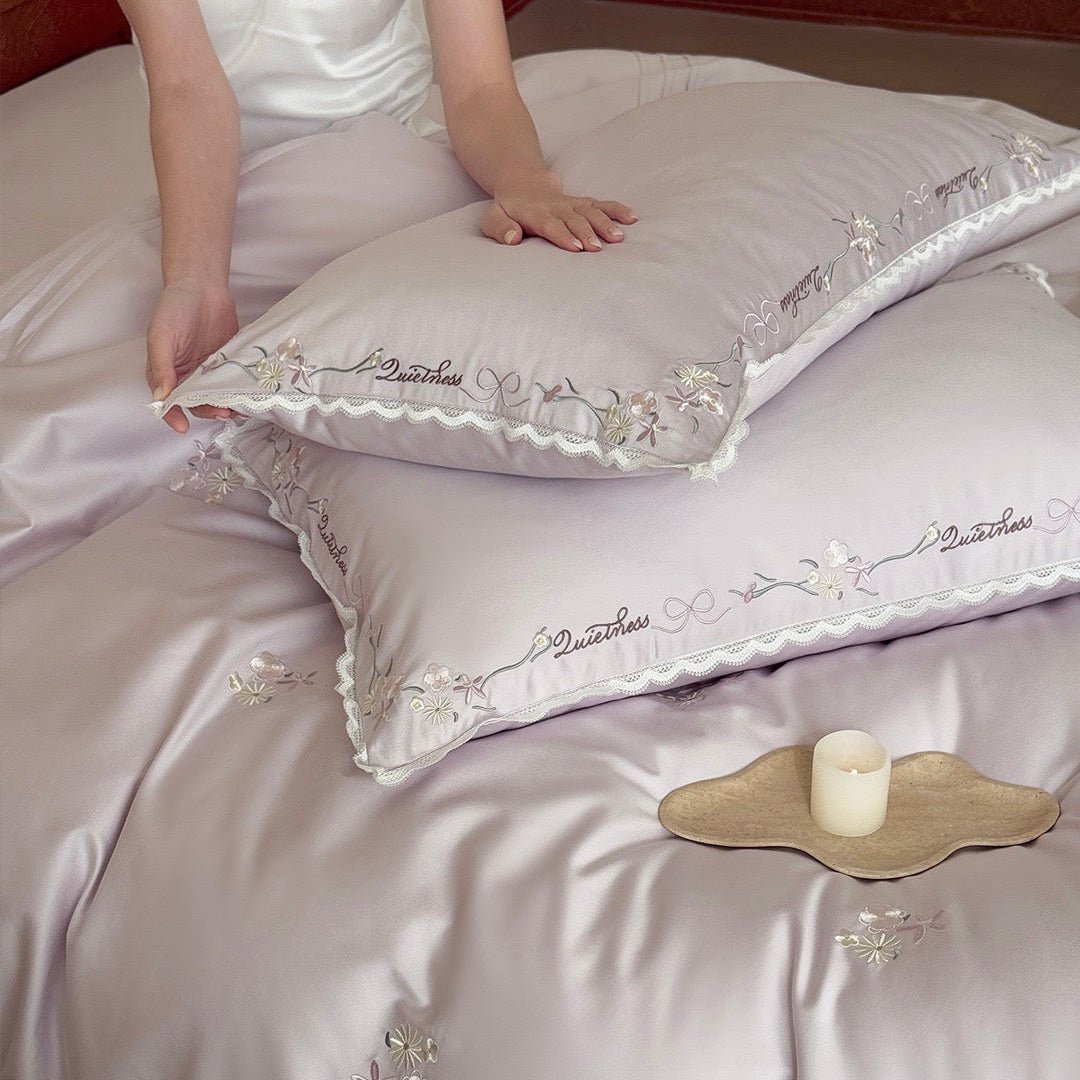 Luna Blossom · 100s Long Staple Cotton Bedding Set