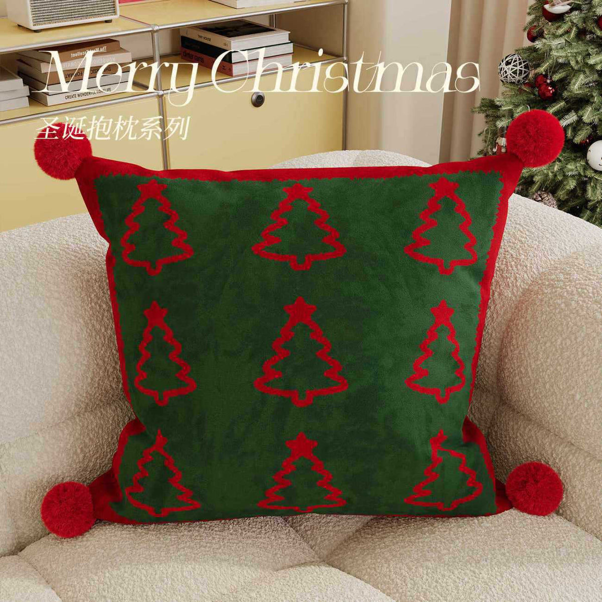 Luxury Velvet Christmas Throw Pillow Covers