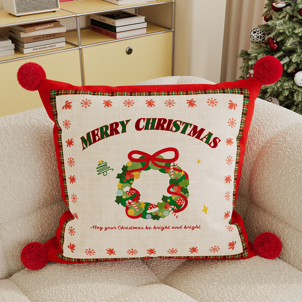 Luxury Velvet Christmas Throw Pillow Covers