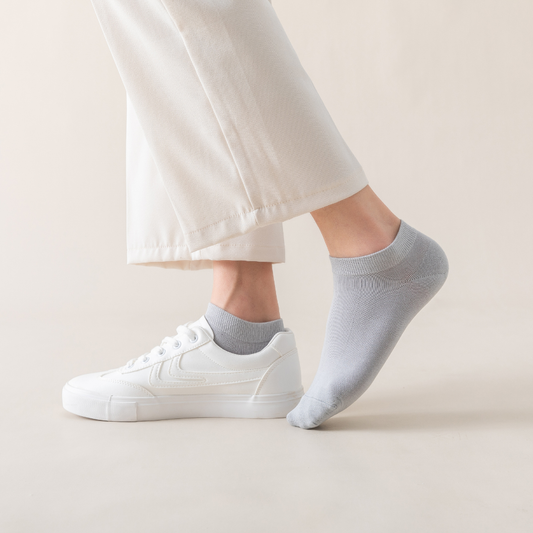 Men's Cotton Ankle Socks - 5 Pairs