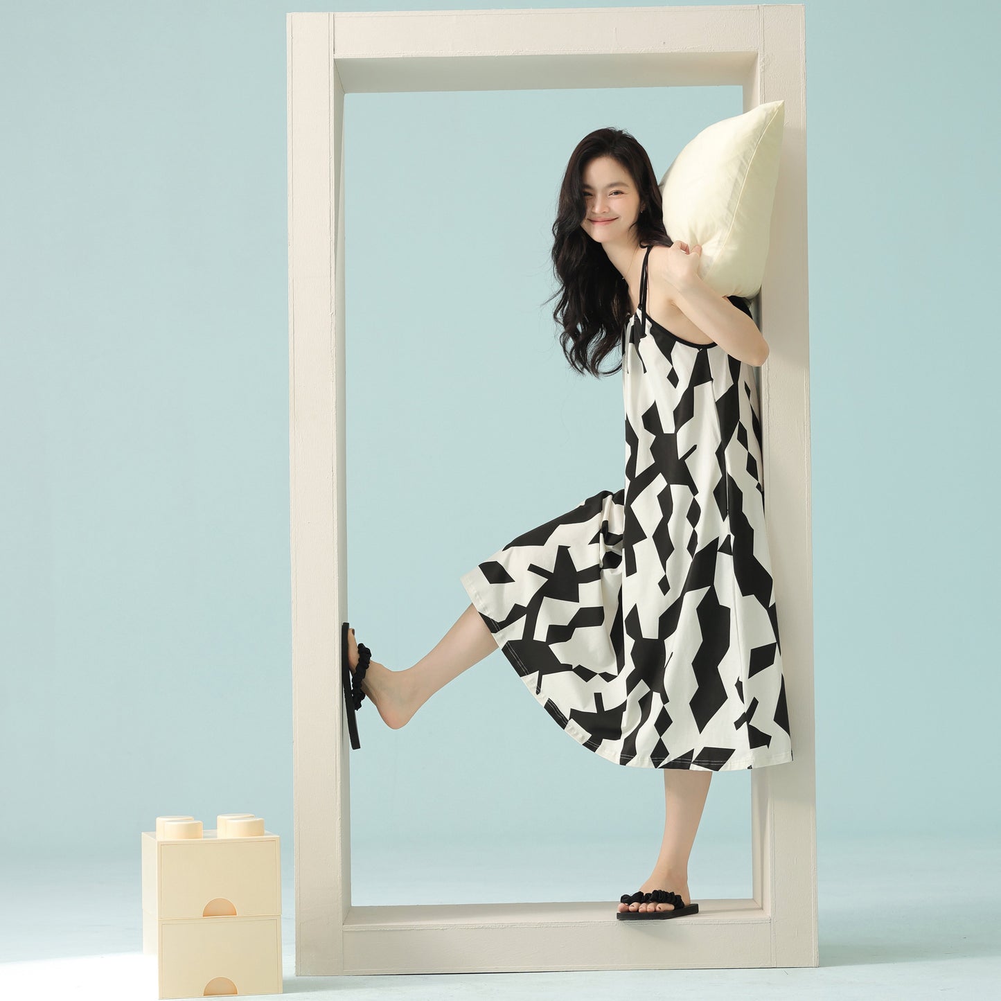 Mono Garden · Couple Cotton Pajama Set - Short Sleeve & Shorts / Nightdress